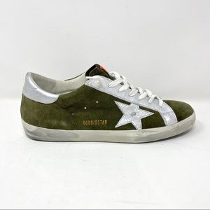 Golden Goose Superstar Men’s Sneakers Dusty Suede Silver Star US 10 EU 43